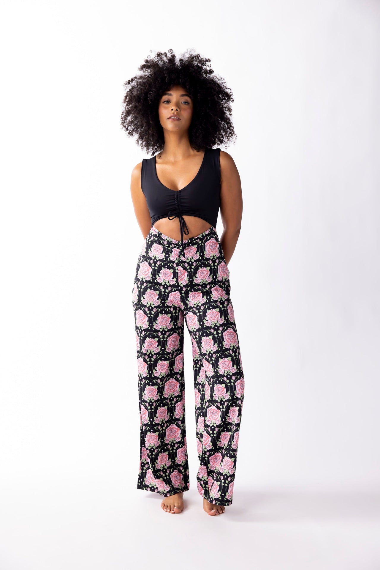 Rockstar Jumpsuit - Midnight Rose