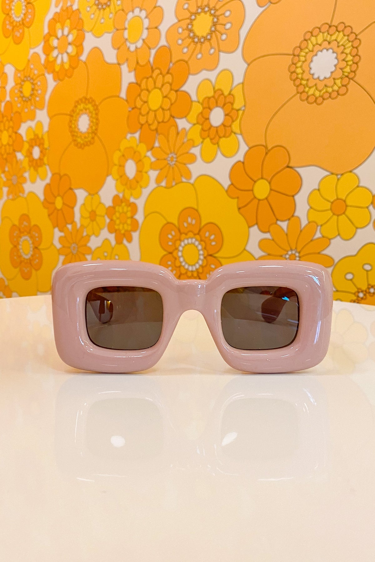 Pierre Sunglasses in Dusty Rose