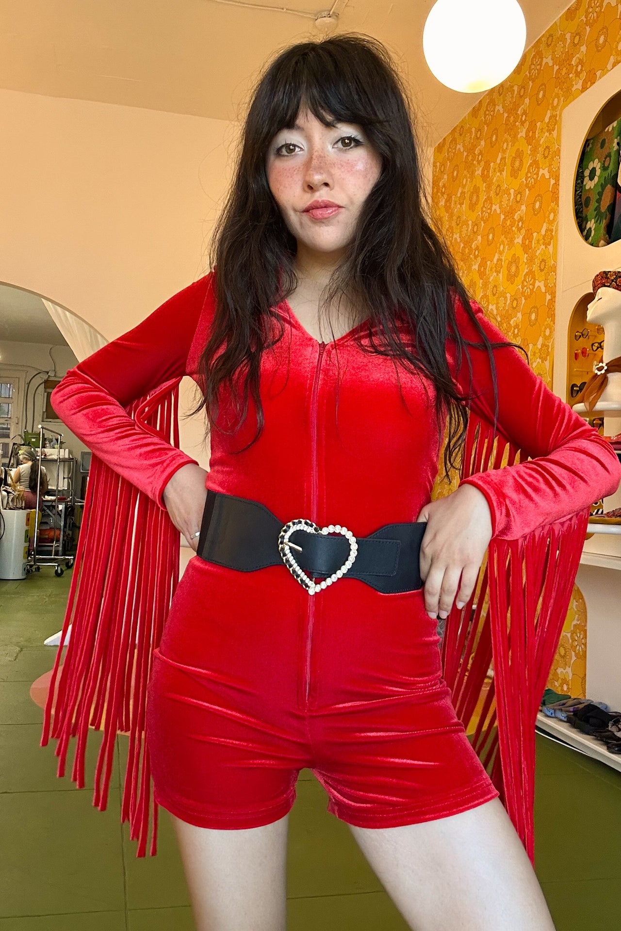 Heart of Glass Belt in Black