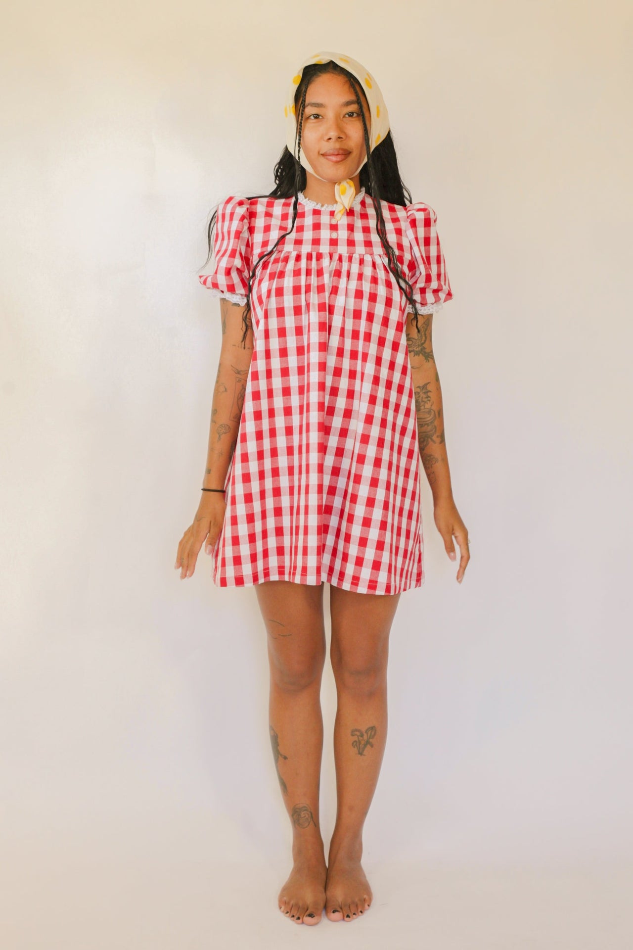 The Carolyn Gingham Mini-Dress