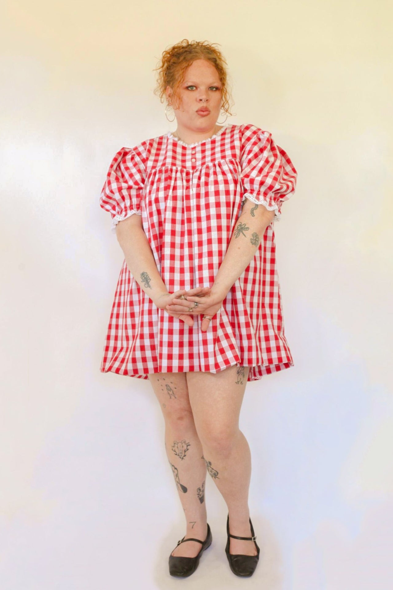 The Carolyn Gingham Mini-Dress