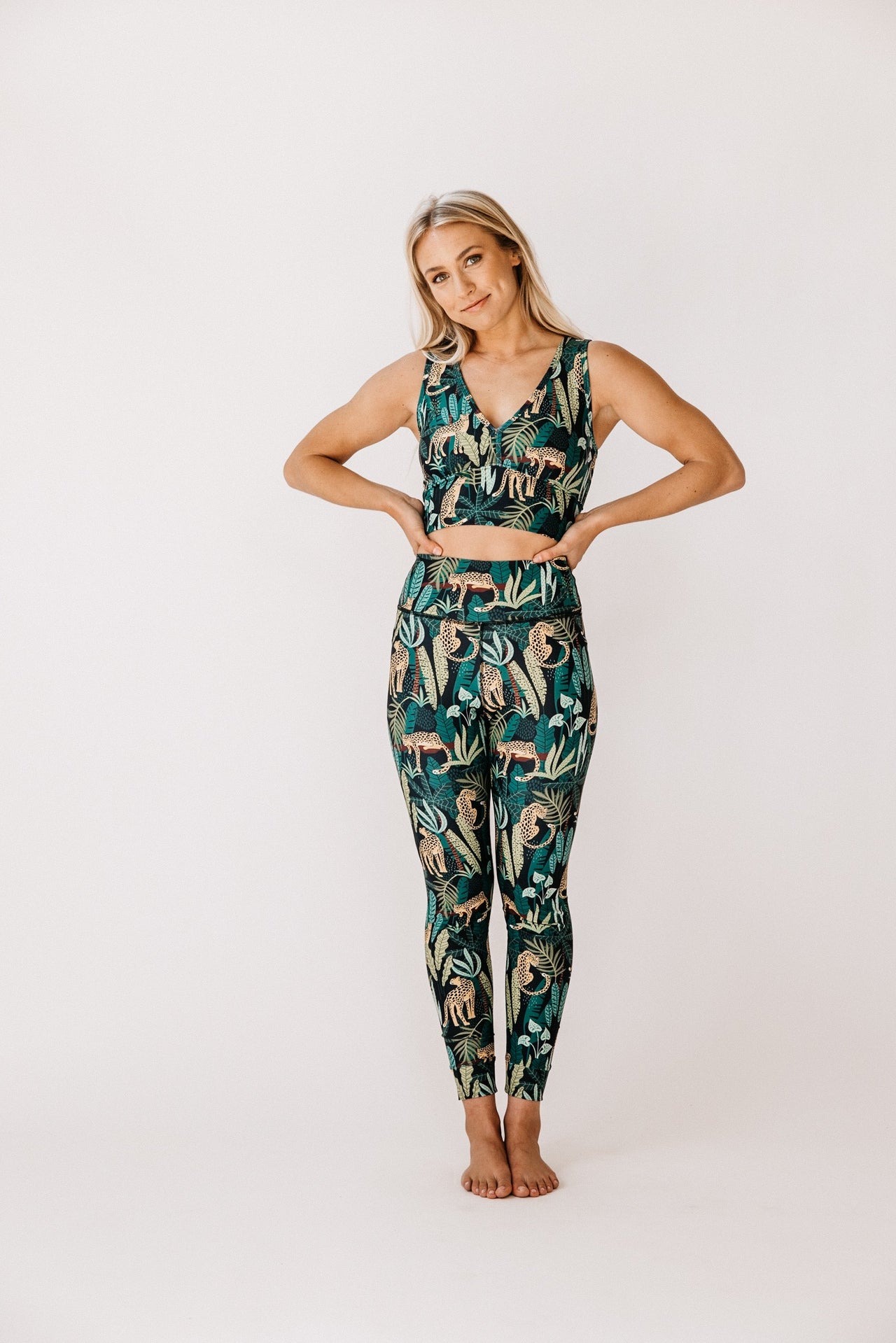 High Rise Leggings - Jungle