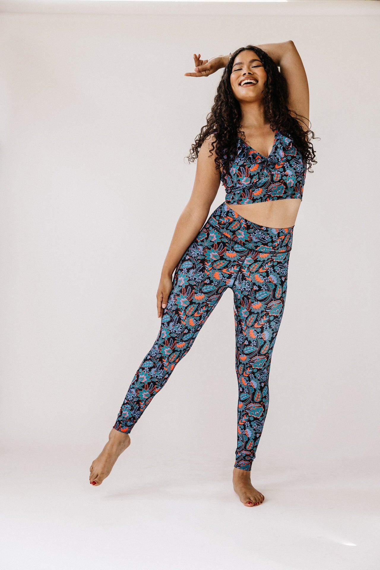 High Rise Leggings -Paisley