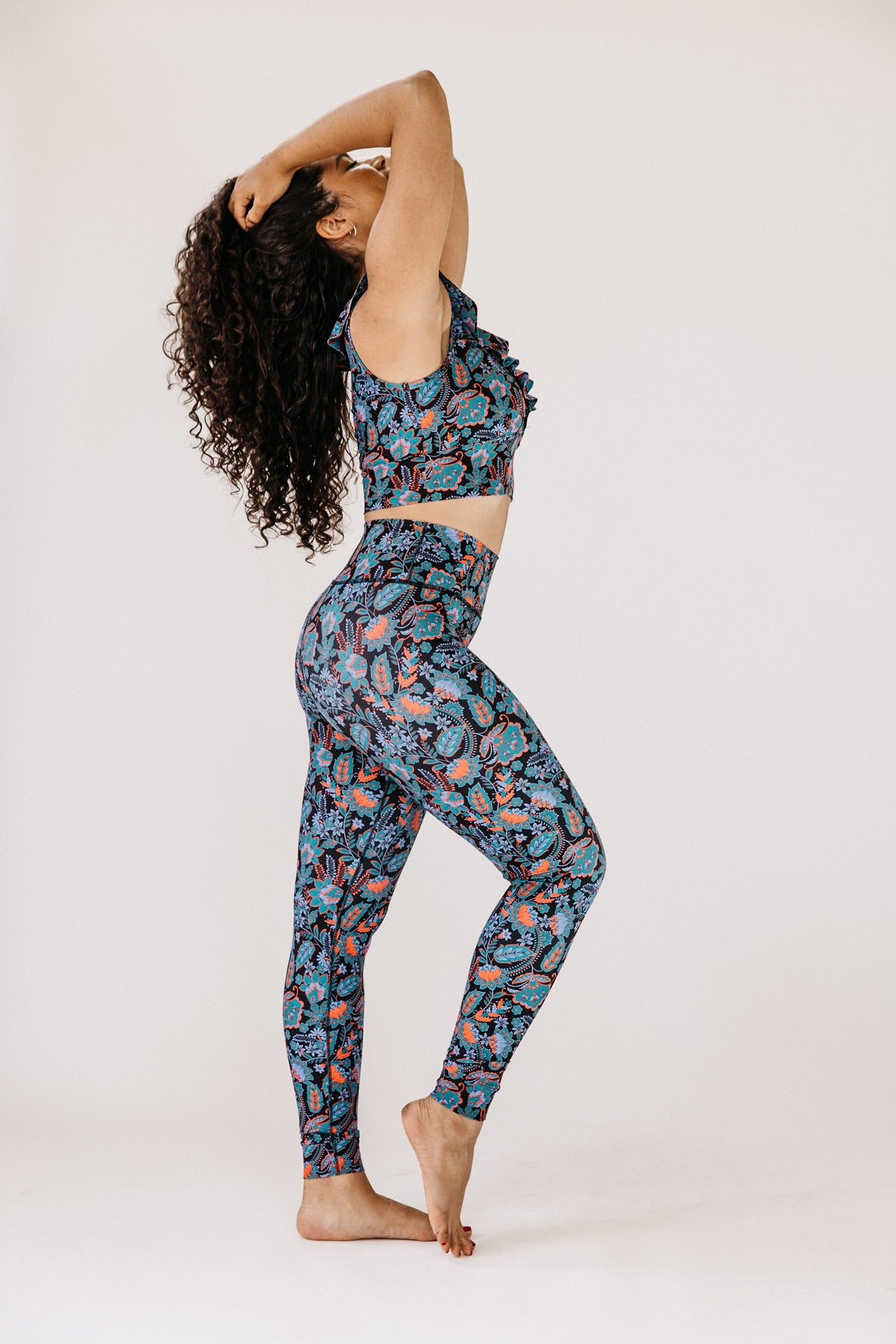 High Rise Leggings -Paisley