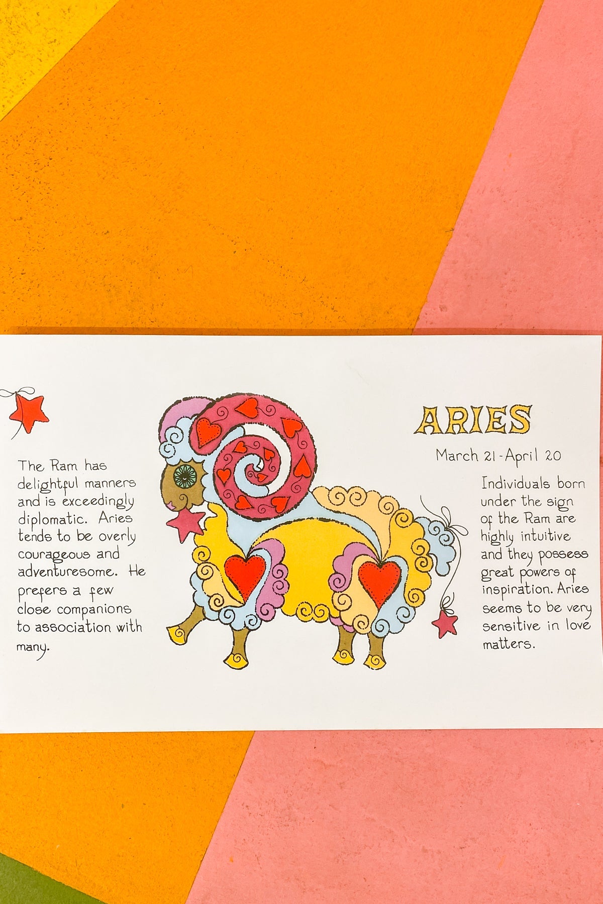 Aries Zodiac Print