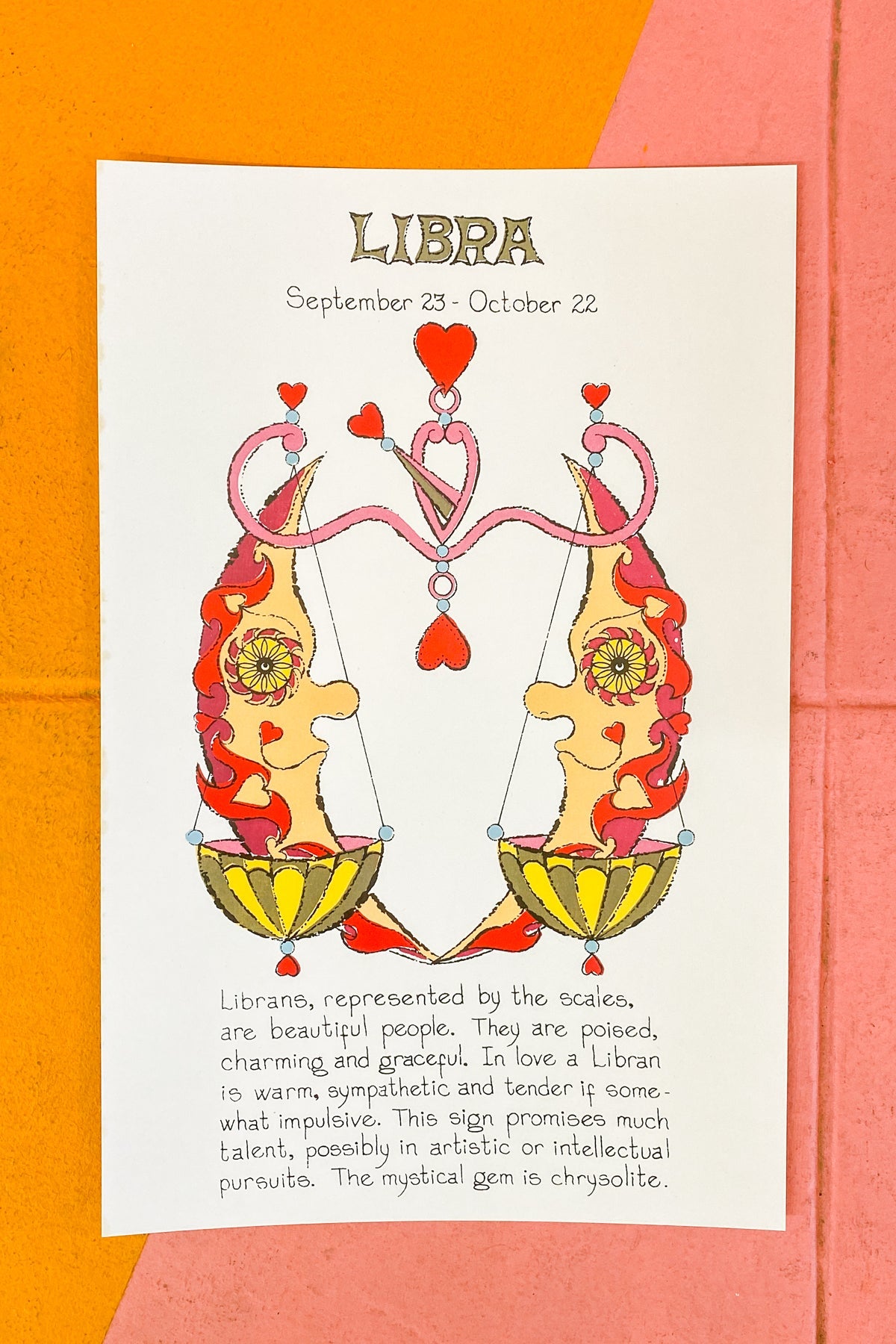 Libra Zodiac Print