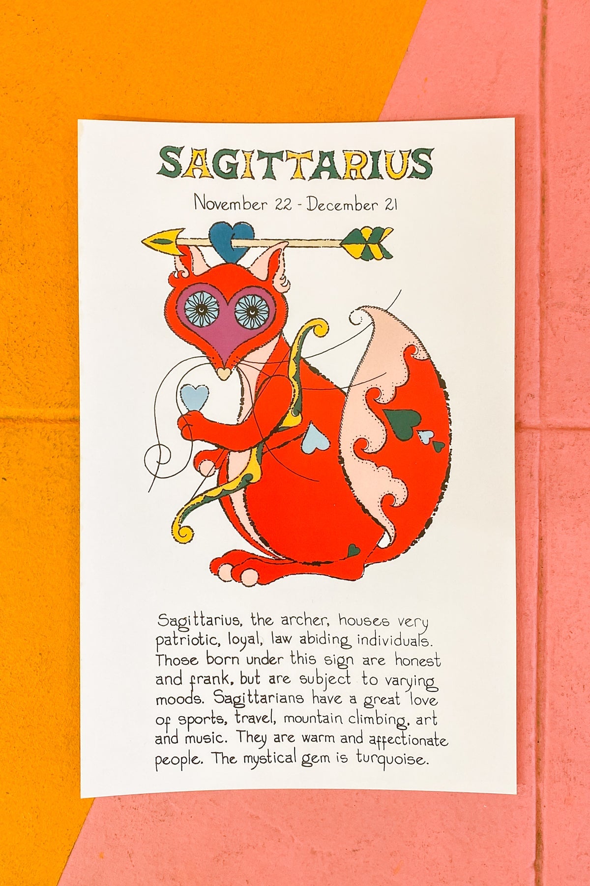 Sagittarius Zodiac Print