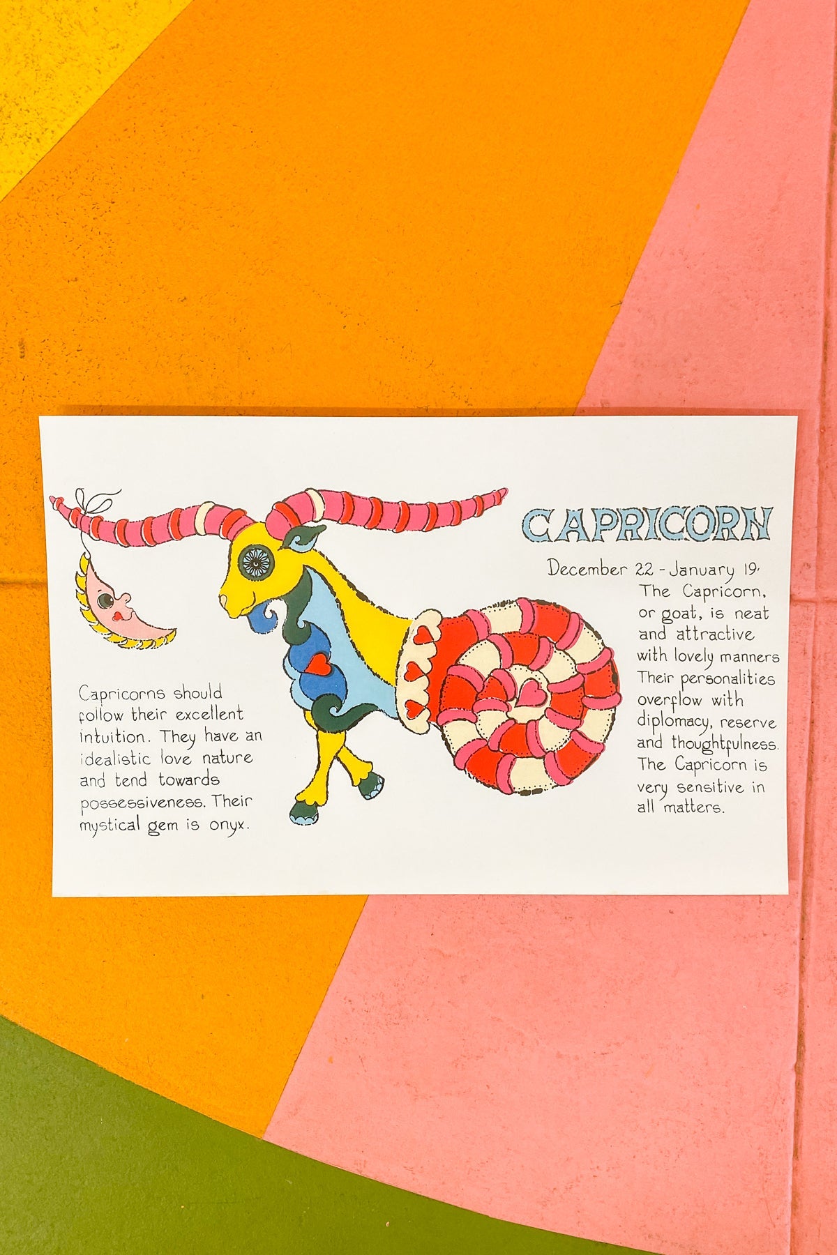 Capricorn Zodiac Print