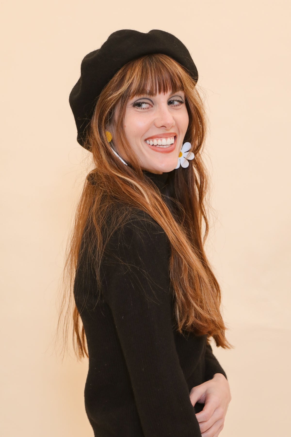 Brigitte Beret in Black