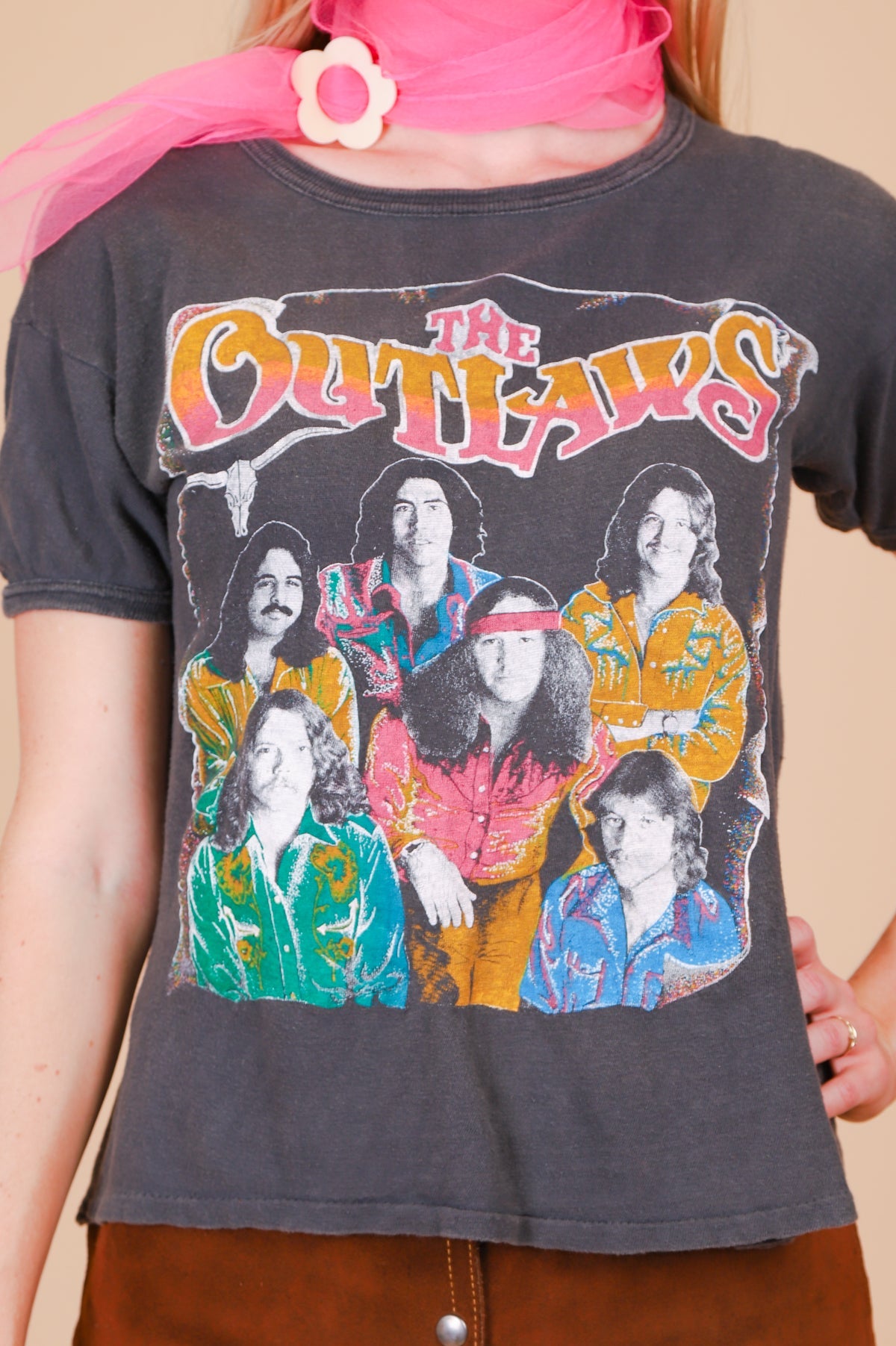 ヴィンテージ アウトローズ OUTLAWS バンドT ロックT 当時物 ラグラン