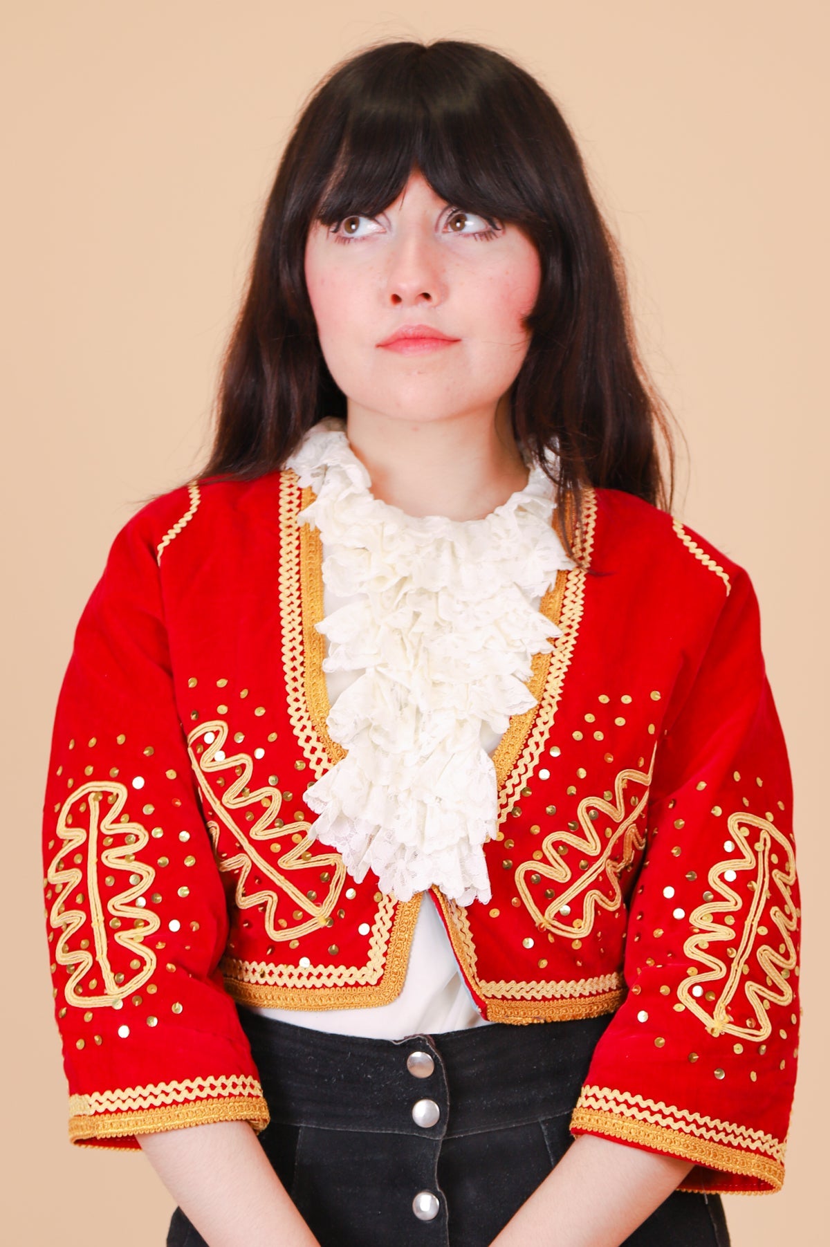 Vintage 1970's Crimson Matador Velvet Jacket