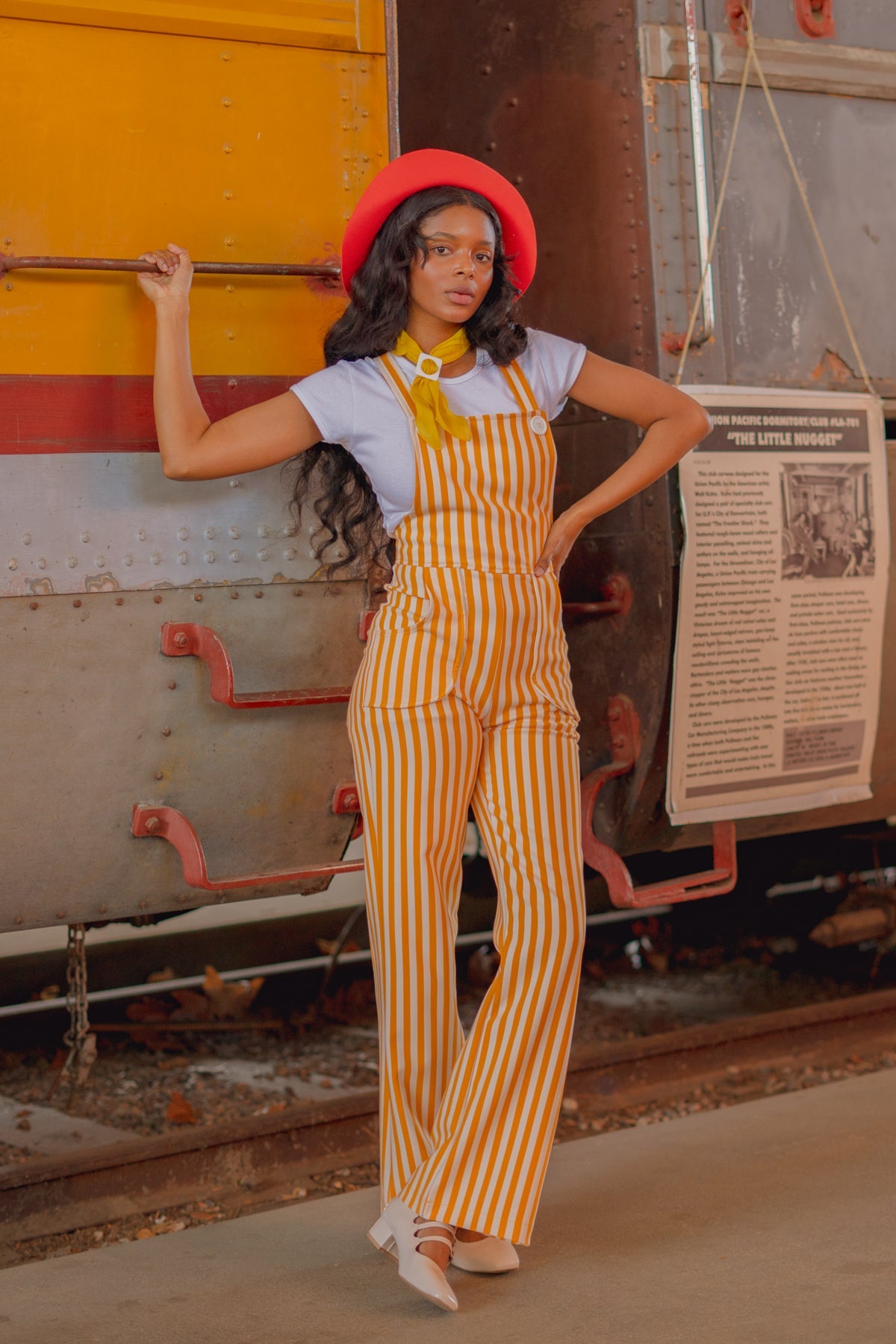 Jane Overall in Mustard Stripe