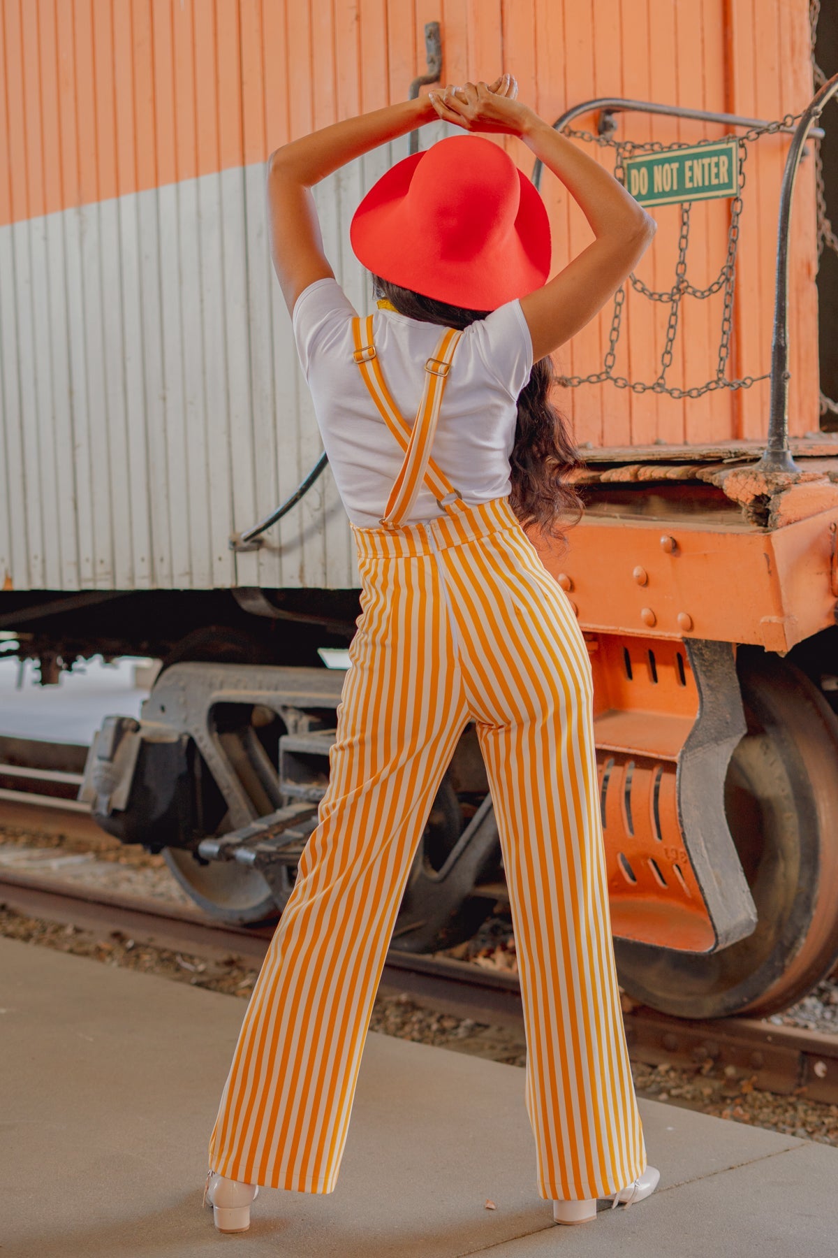 Jane Overall in Mustard Stripe