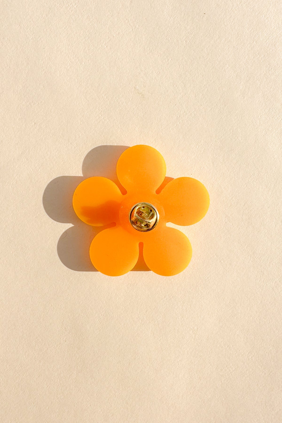 Marigold Brooch in Orange