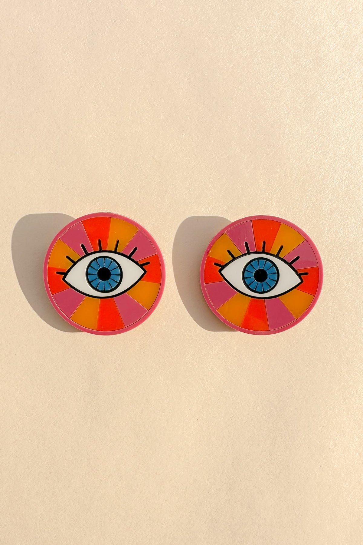 Rainbow Eye Hair Clip