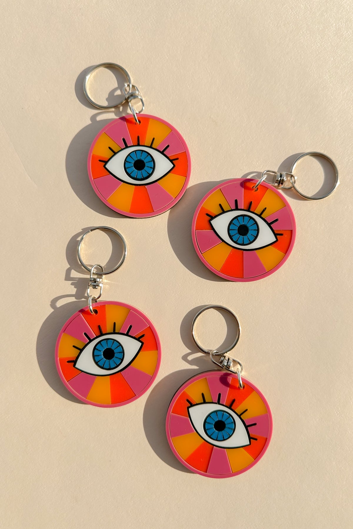 Rainbow Eye Keychain