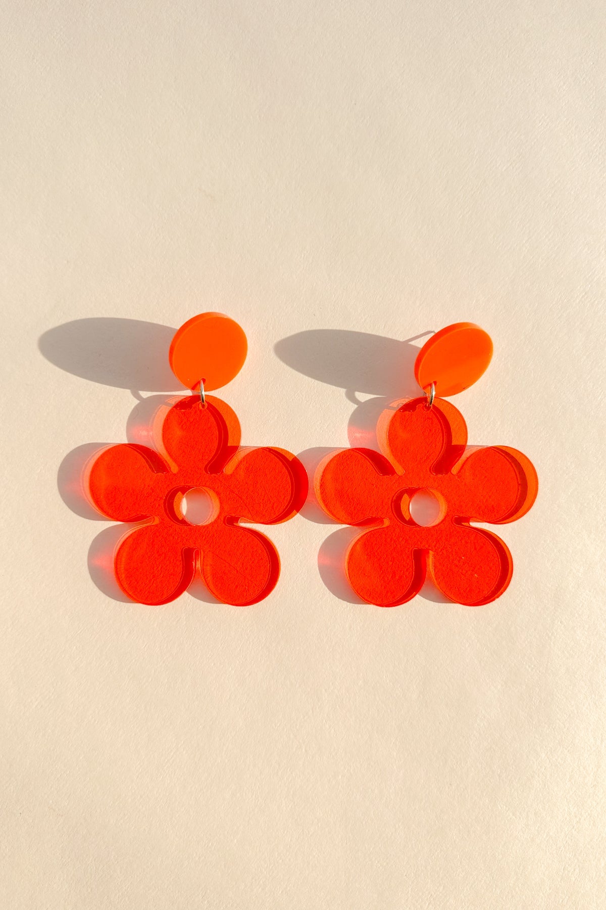 Marigold Earrings in Tangerine