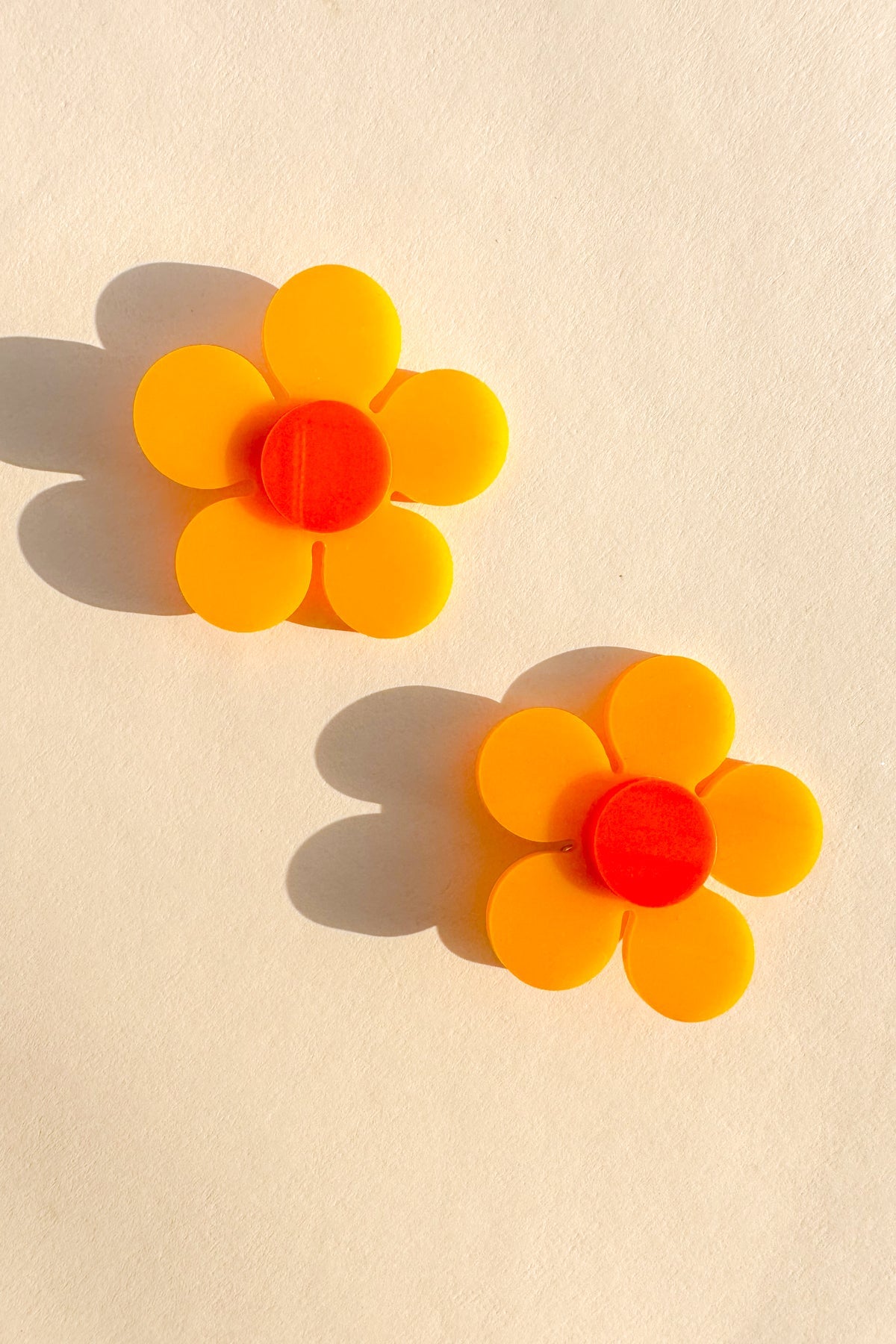 Marigold Hair Clip in Orange