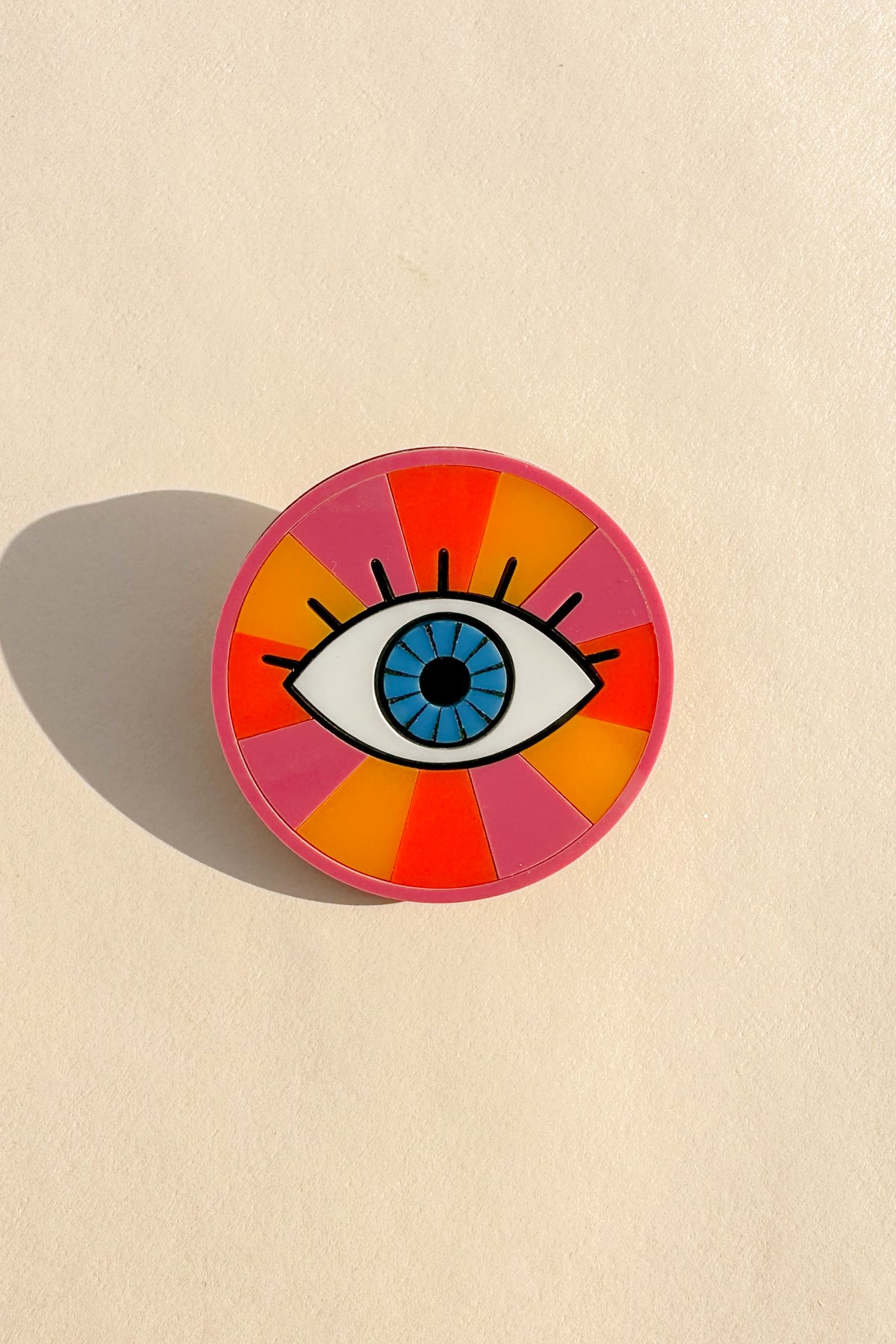 Rainbow Eye Brooch