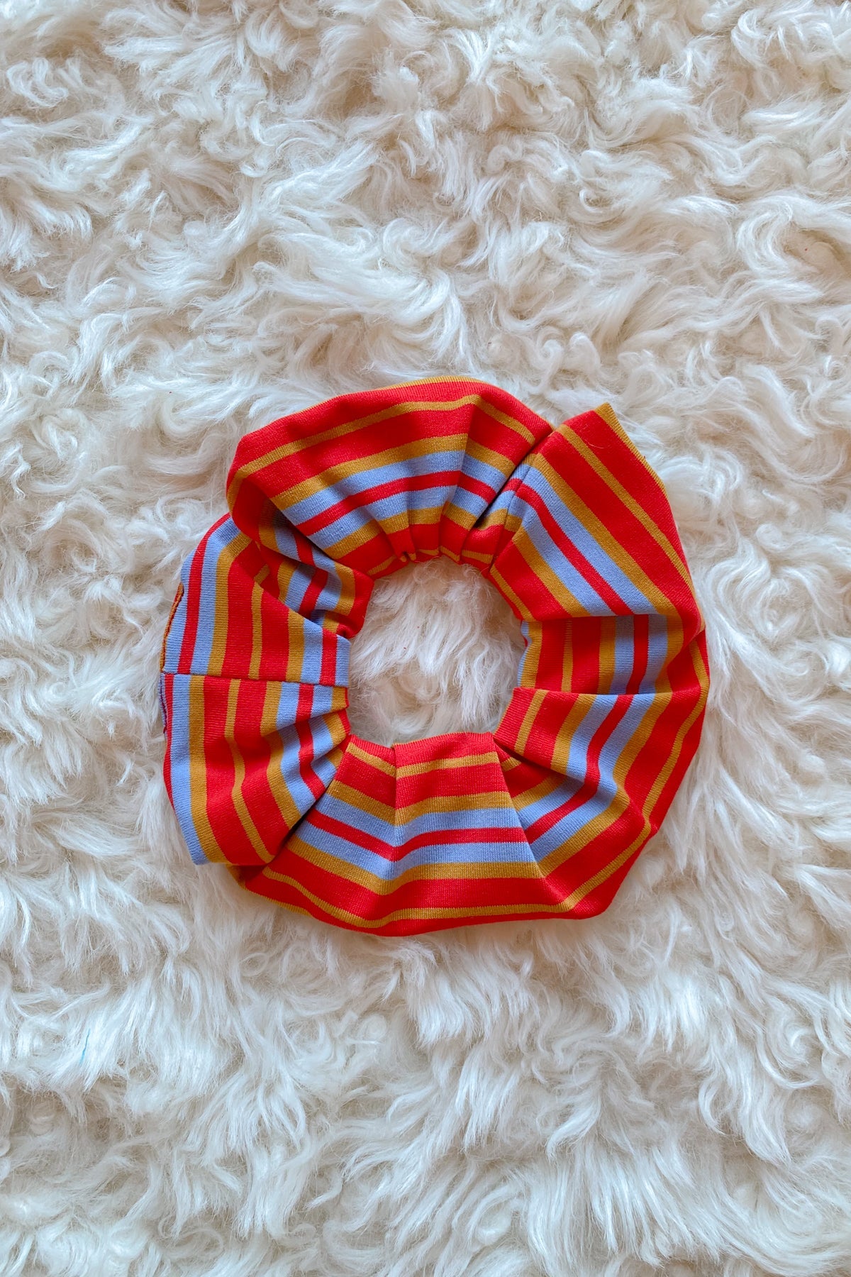 Tomato Stripe Scrunchie