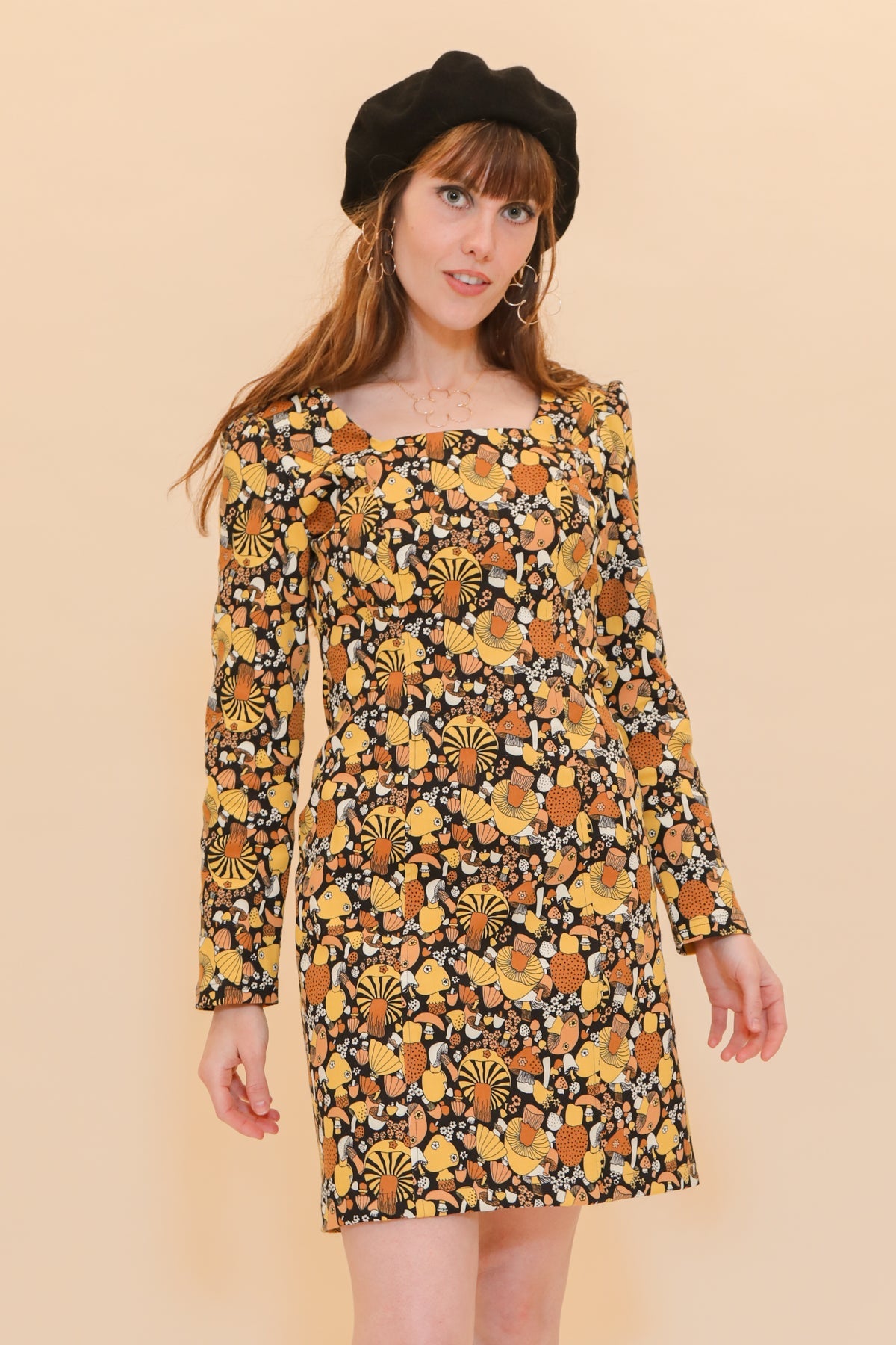 Carla Mini-Dress in Mushroom