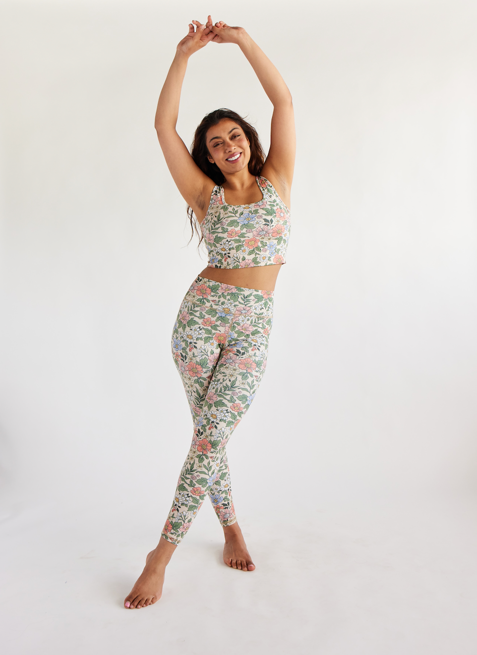 High Rise Leggings - Sweet Floral