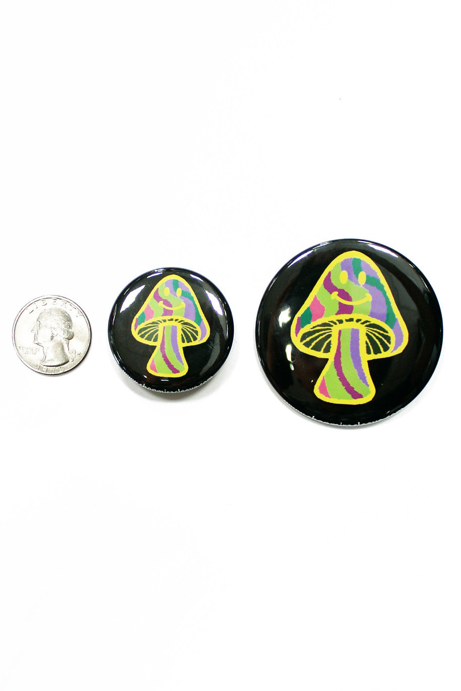 Magic Shroom Button in Black